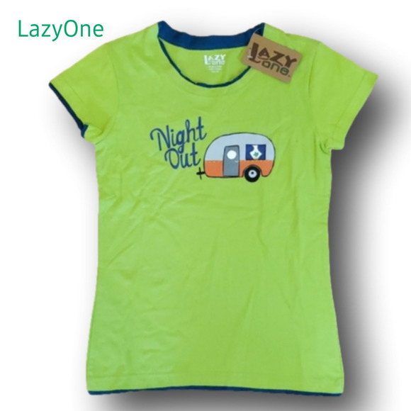 LAZY One Night Out Junior Fitted PJ Tshirt size XS - Picture 1 of 7